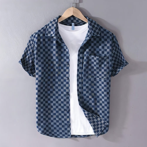 Men DressShirt Casual Cotton