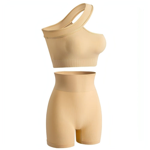 PowerFlex™ Sports Fitness Shockproof Off-shoulder Suit Set