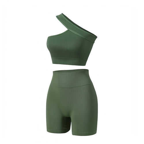 PowerFlex™ Sports Fitness Shockproof Off-shoulder Suit Set