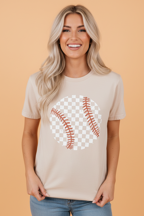 Checker Baseball Short Sleeve Graphic Tee