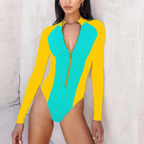 Surfing Sport Long Sleeve Swimsuit