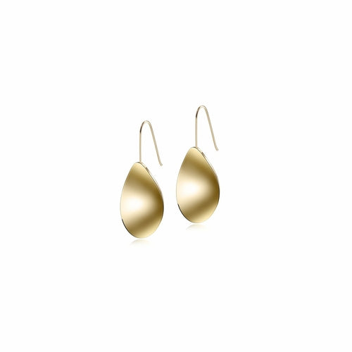 Waved-Sharp Leaf Earrings