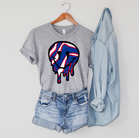 Bills Zubaz Drippy Face Unisex T-shirt