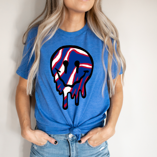 Bills Zubaz Drippy Face Unisex T-shirt