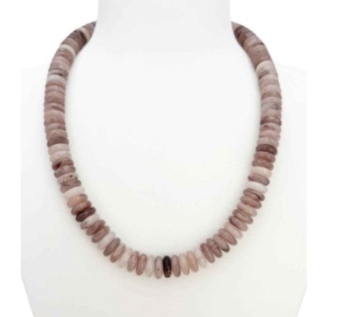 Blush & Earthy Canyon Natural Stone Beaded Necklace