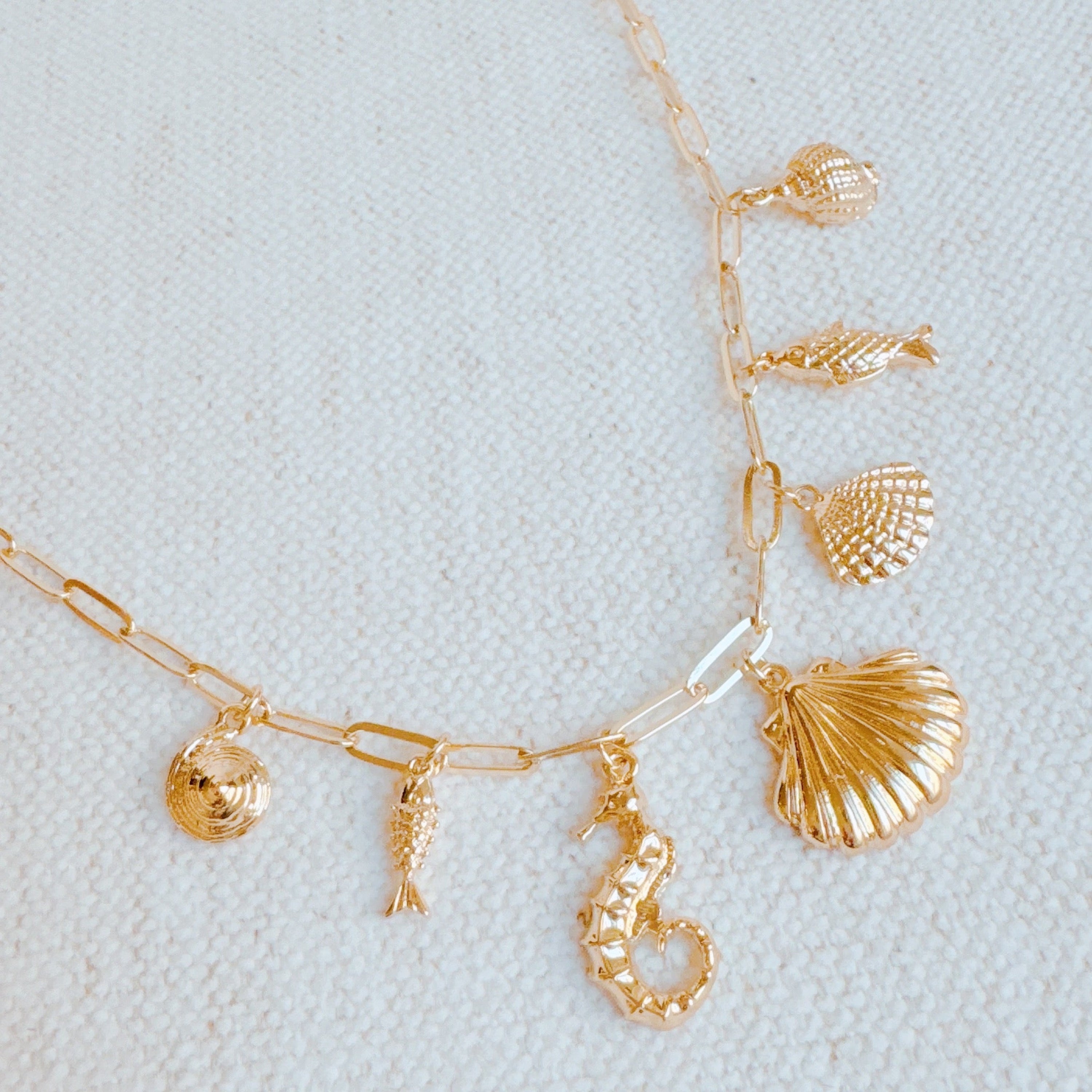 Sea Side Multi Charm Necklace