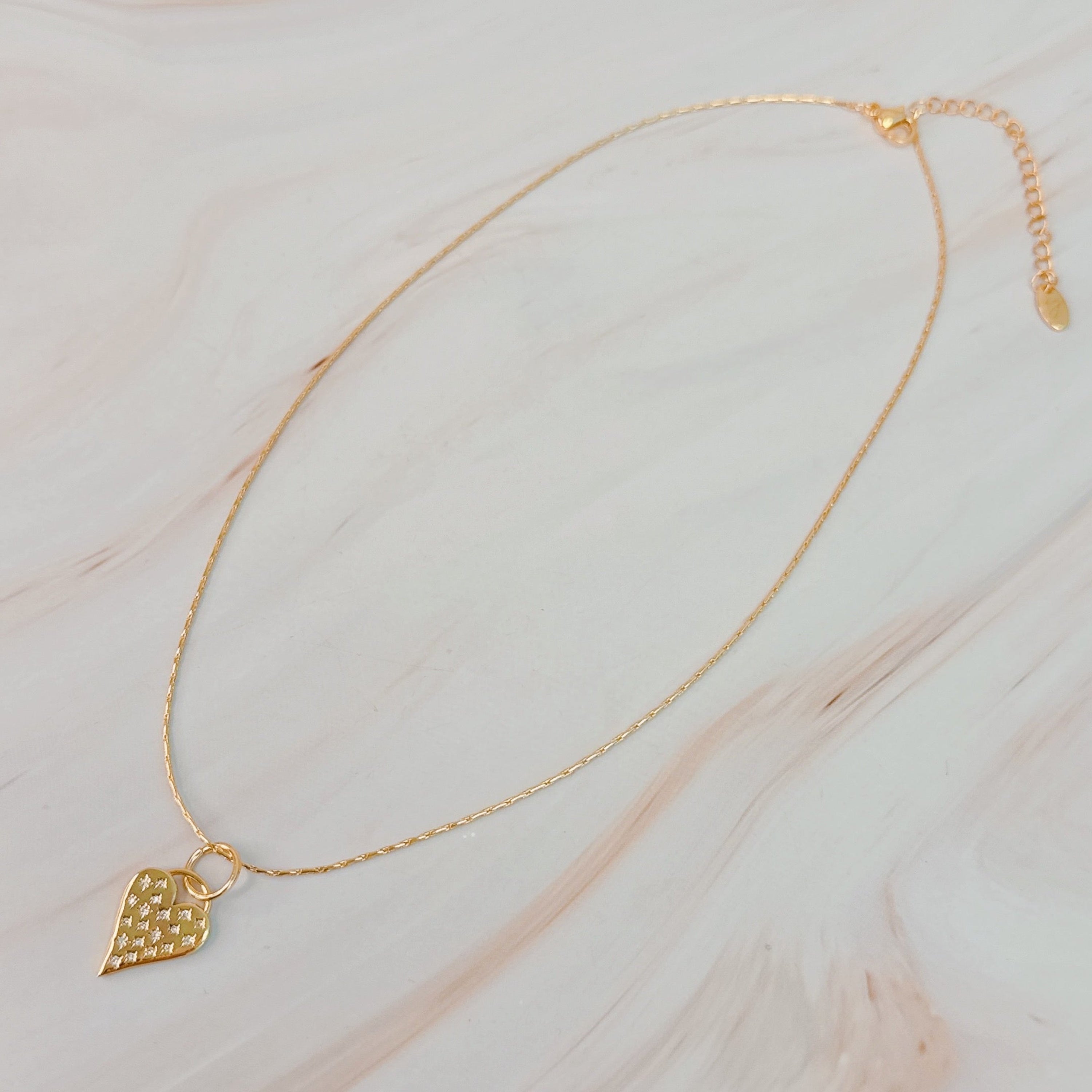 Stars Throw Heart Necklace