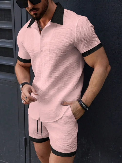 Summer Hawaiian Men's Comfortable Beach shorts set