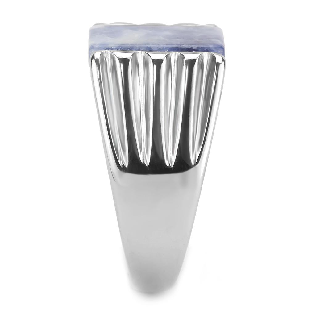 TK1799 - High polished (no plating) Stainless Steel Ring with