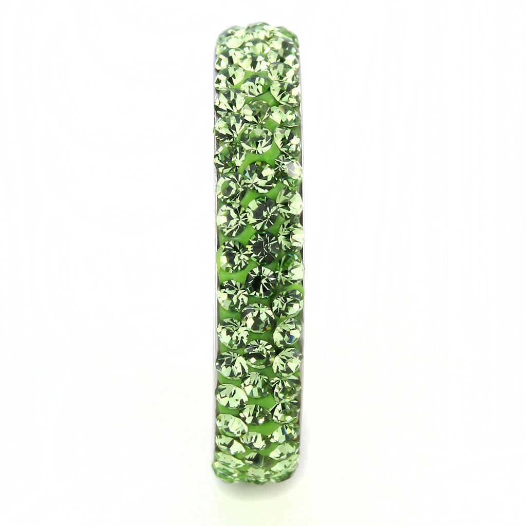 TK3537 - High polished (no plating) Stainless Steel Ring with Top