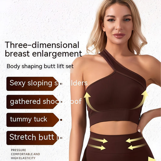 PowerFlex™ Sports Fitness Shockproof Off-shoulder Suit Set