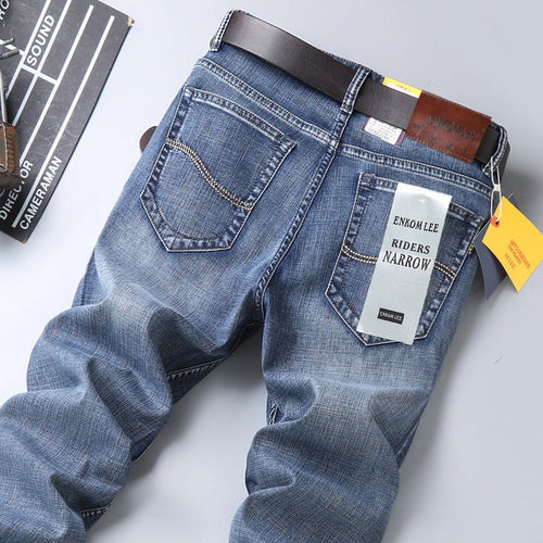 Men's Pants Straight Slim Stretch Business Casual Korean Style