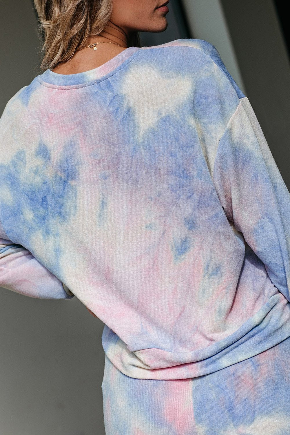 Multicolor Tie-dye Knit Lounge Set
