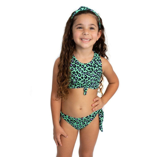 Acqua Leopard Bikini Swimsuit - Girls Swimwear