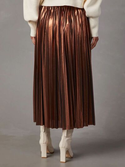 Pleated Midi Skirt - Luxury Designer Autumn Skirt for Women