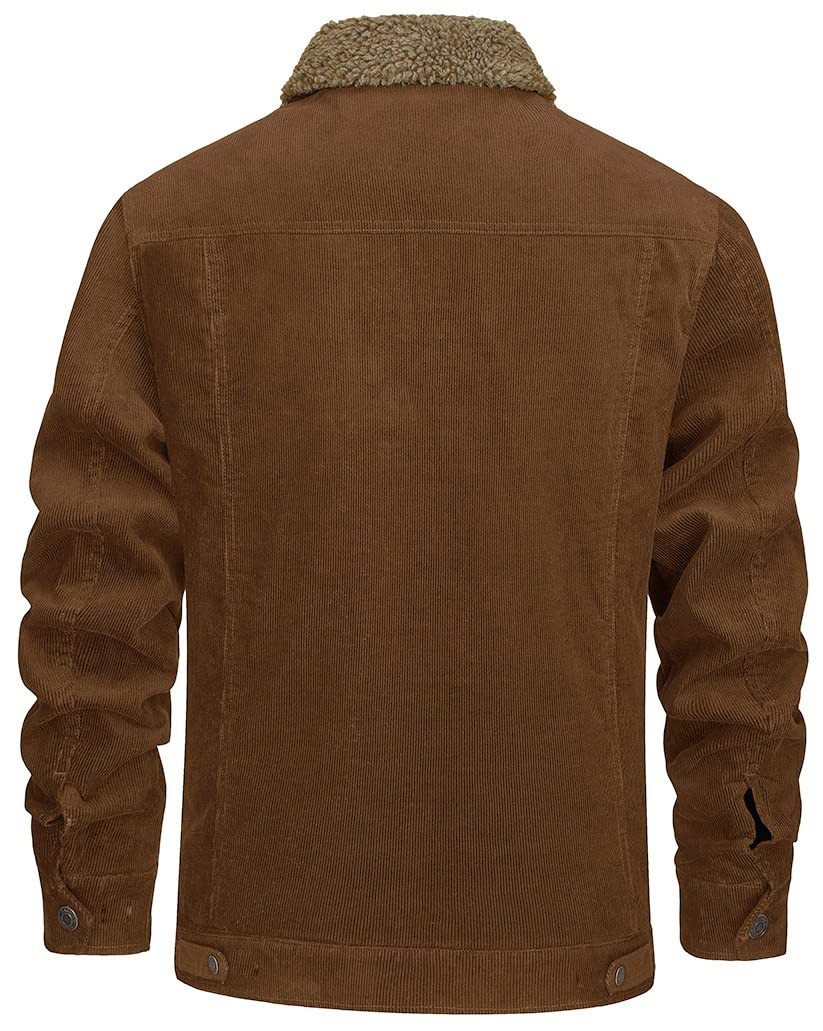 NordWool™ – Corduroy Lapel Plush Jacket for Men