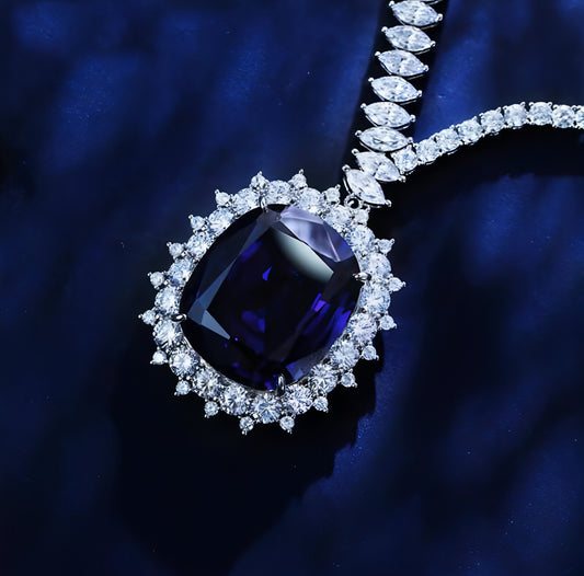 LuxeJewels™ – Royal Blue Ice Necklace