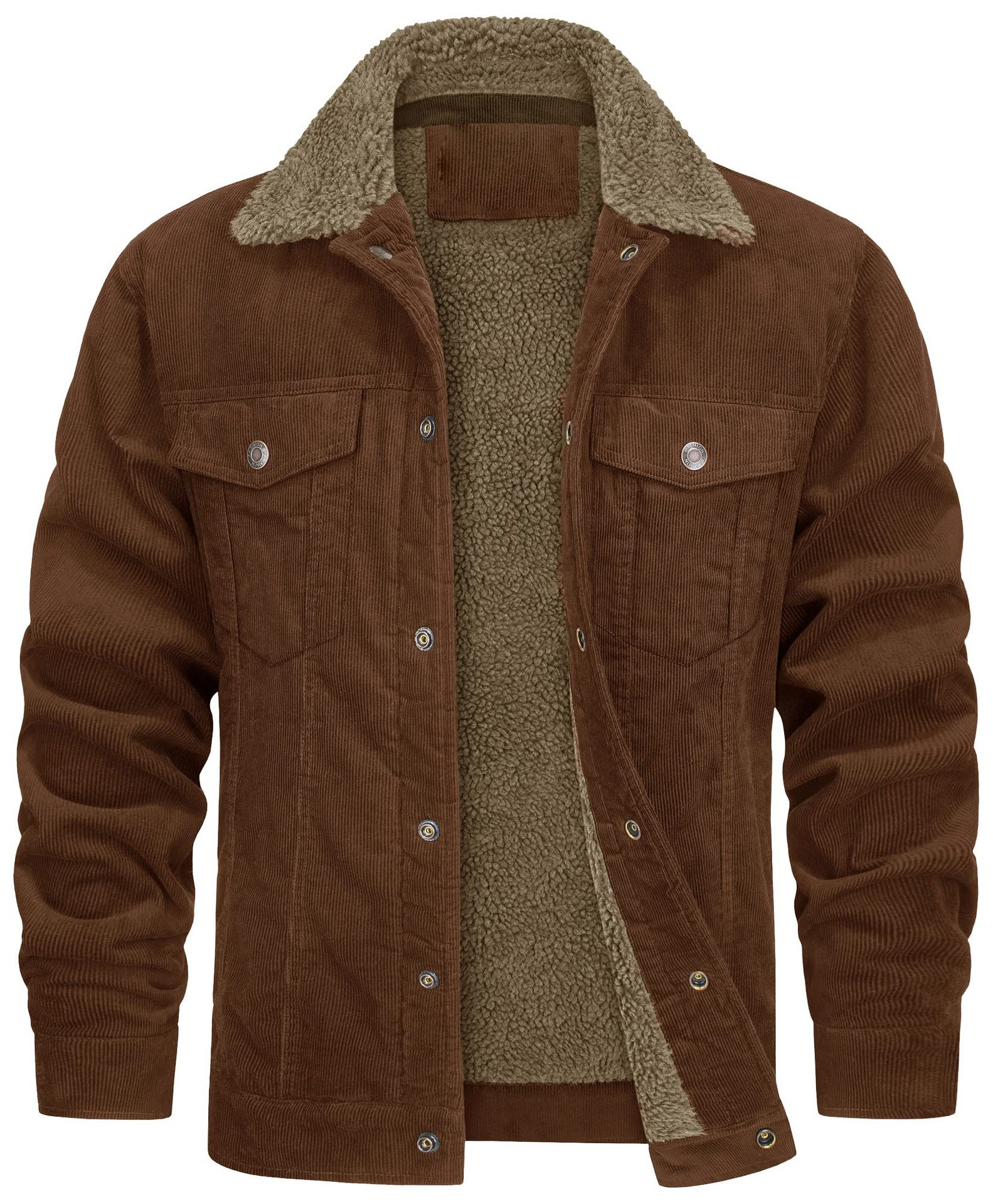 NordWool™ – Corduroy Lapel Plush Jacket for Men