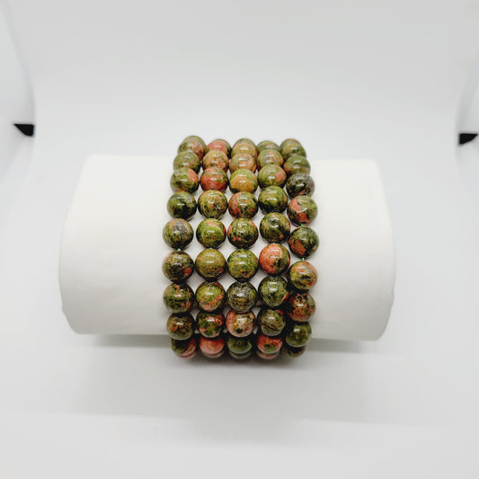 Unikite Jasper Stone Bracelets Metaphysical Reiki Boho