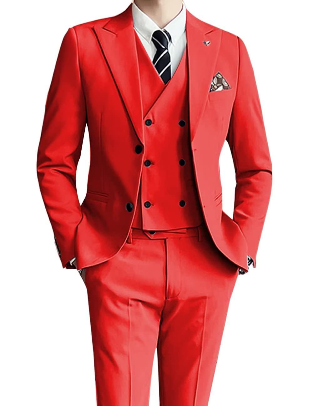 Ceremonté™ – Slim Fit Three-Piece Wedding Suit