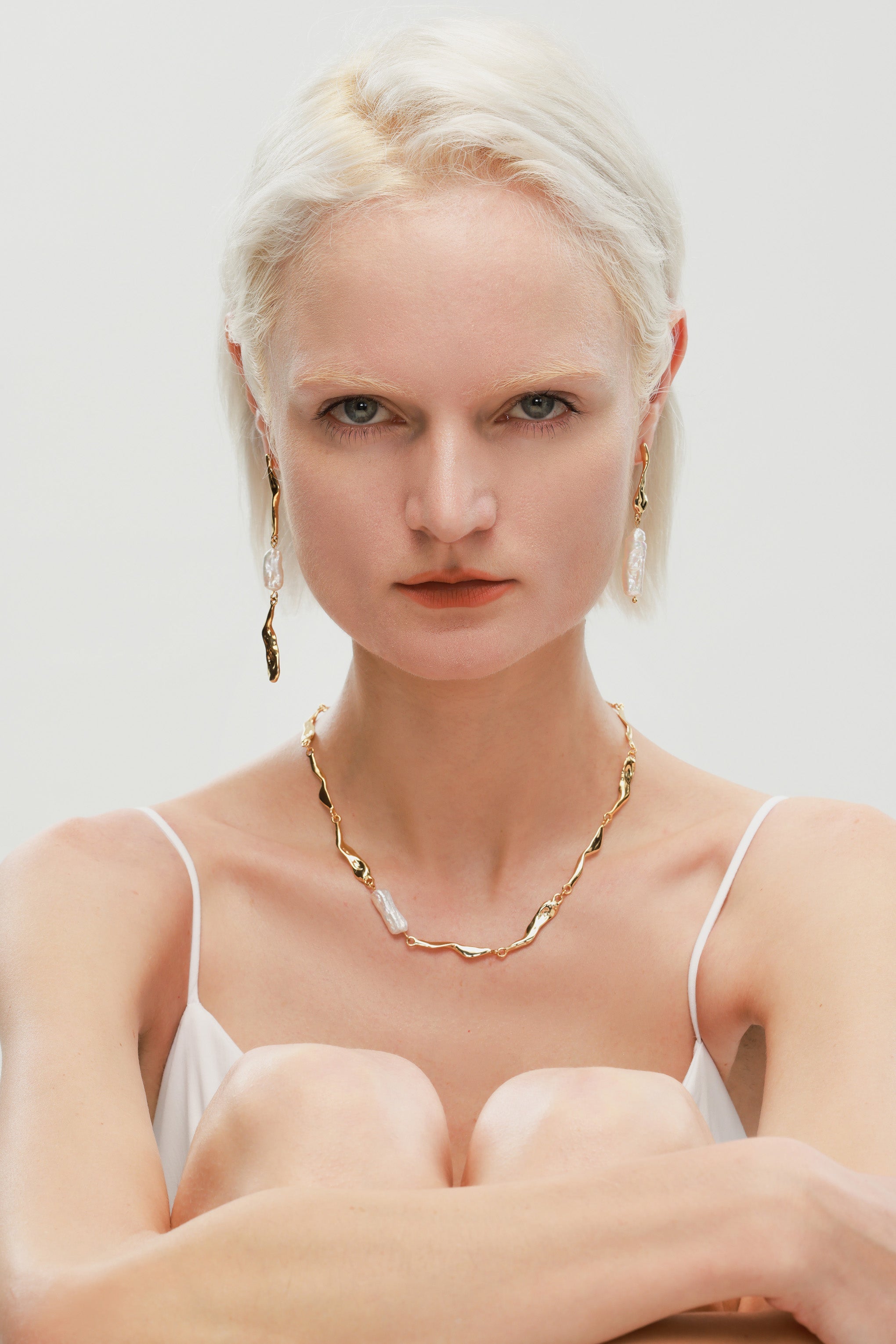 Molten Baroque Pearl Necklace