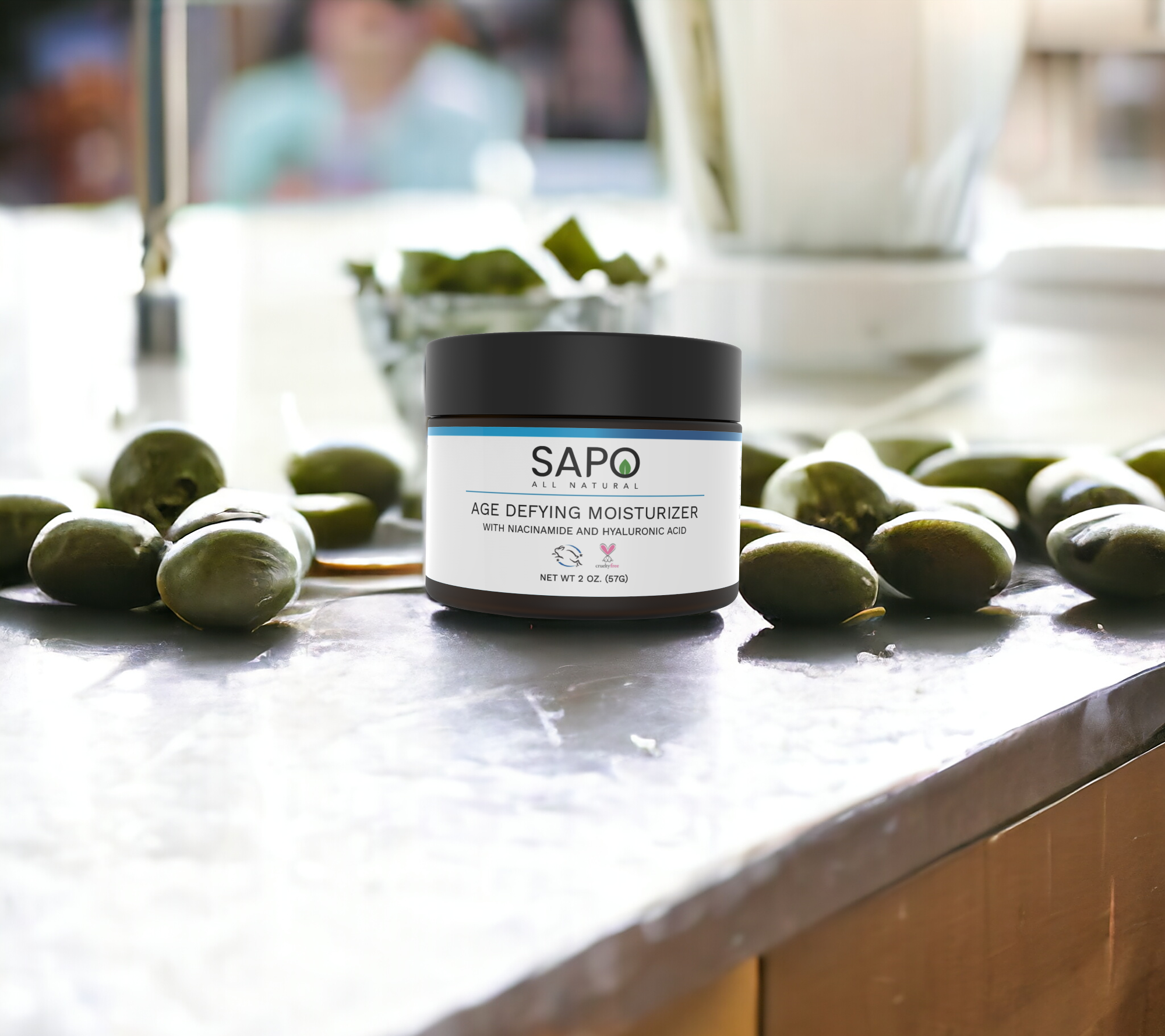Sapo Daily Moisturizer – Lightweight Face Cream with Niacinamide,