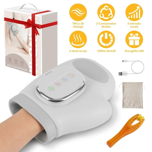 Hand Massager With Heat Compression Cordless Hand Massager for