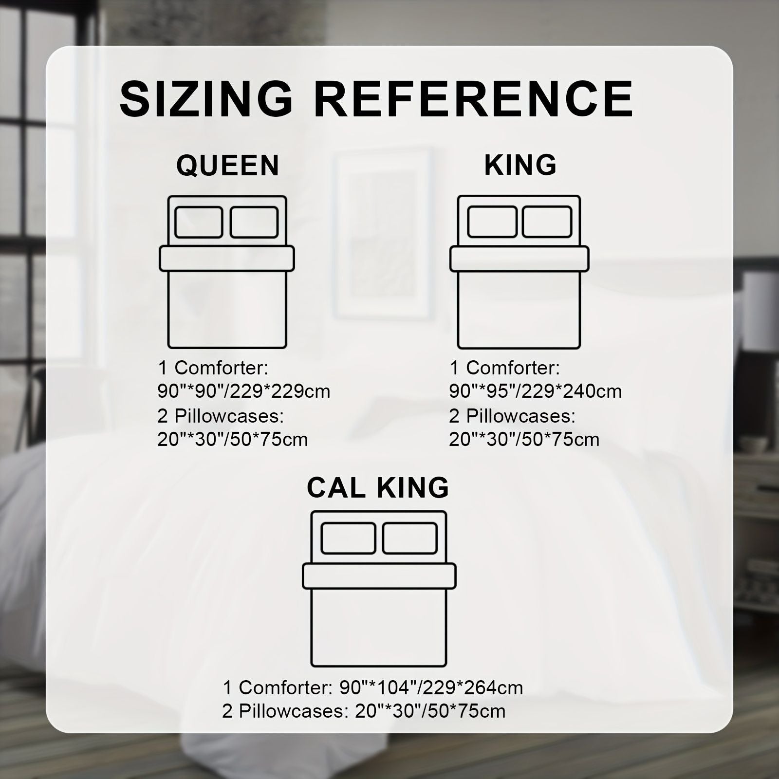3-Piece Black & White Tribal Pattern Bedding Set (Queen/King/Cal King)