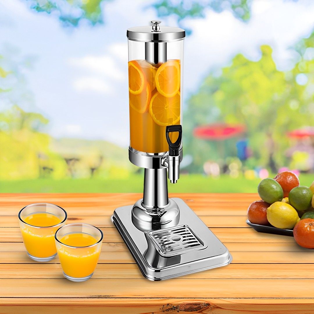 SOGA 3L Stainless Steel Beverage Dispenser – Dual Ice Cylinder Hot &