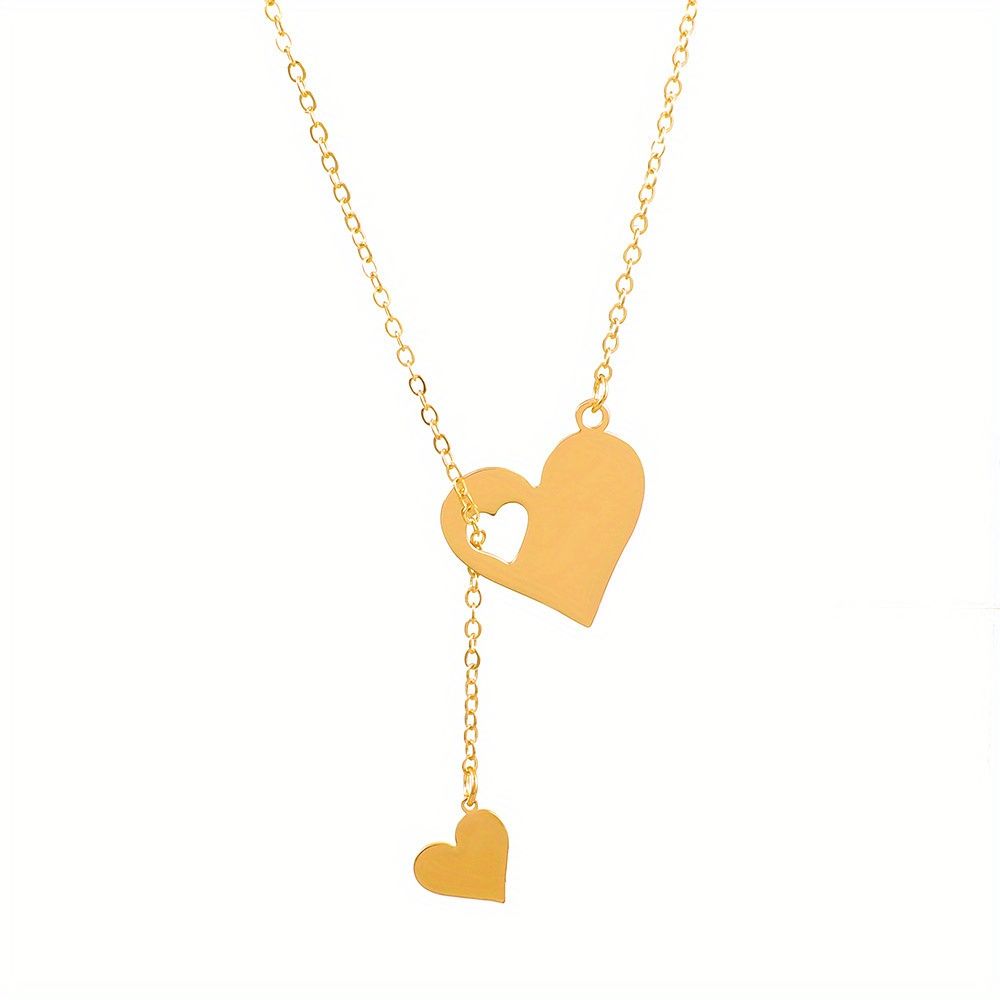 Love Shape Pendant Necklace, Women's Fashion Necklace, Personalized,