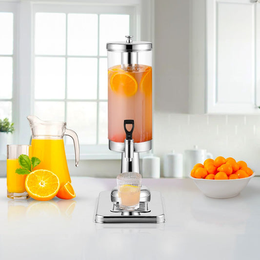SOGA 3L Stainless Steel Beverage Dispenser – Dual Ice Cylinder Hot &