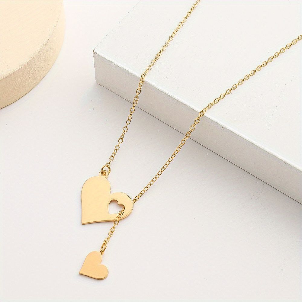 Love Shape Pendant Necklace, Women's Fashion Necklace, Personalized,