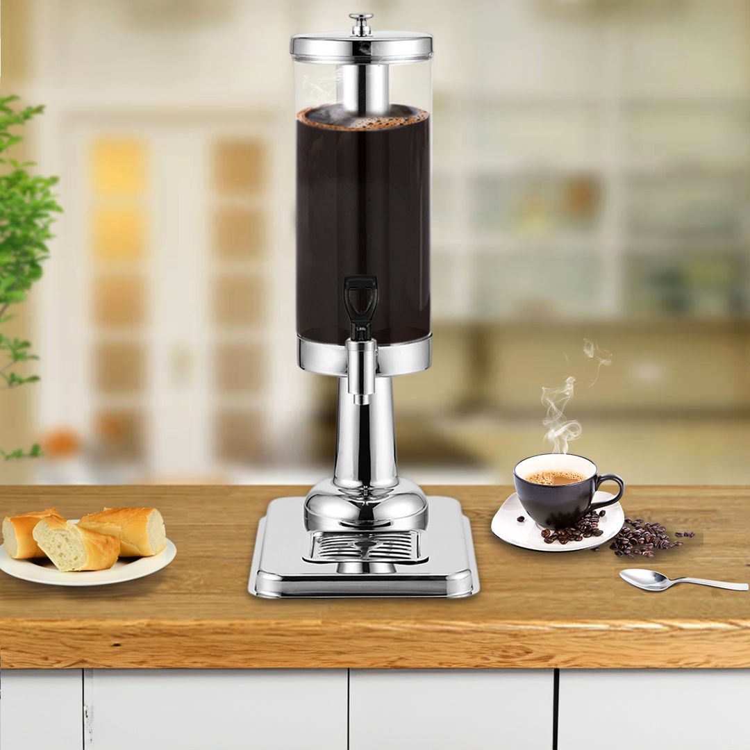 SOGA 3L Stainless Steel Beverage Dispenser – Dual Ice Cylinder Hot &