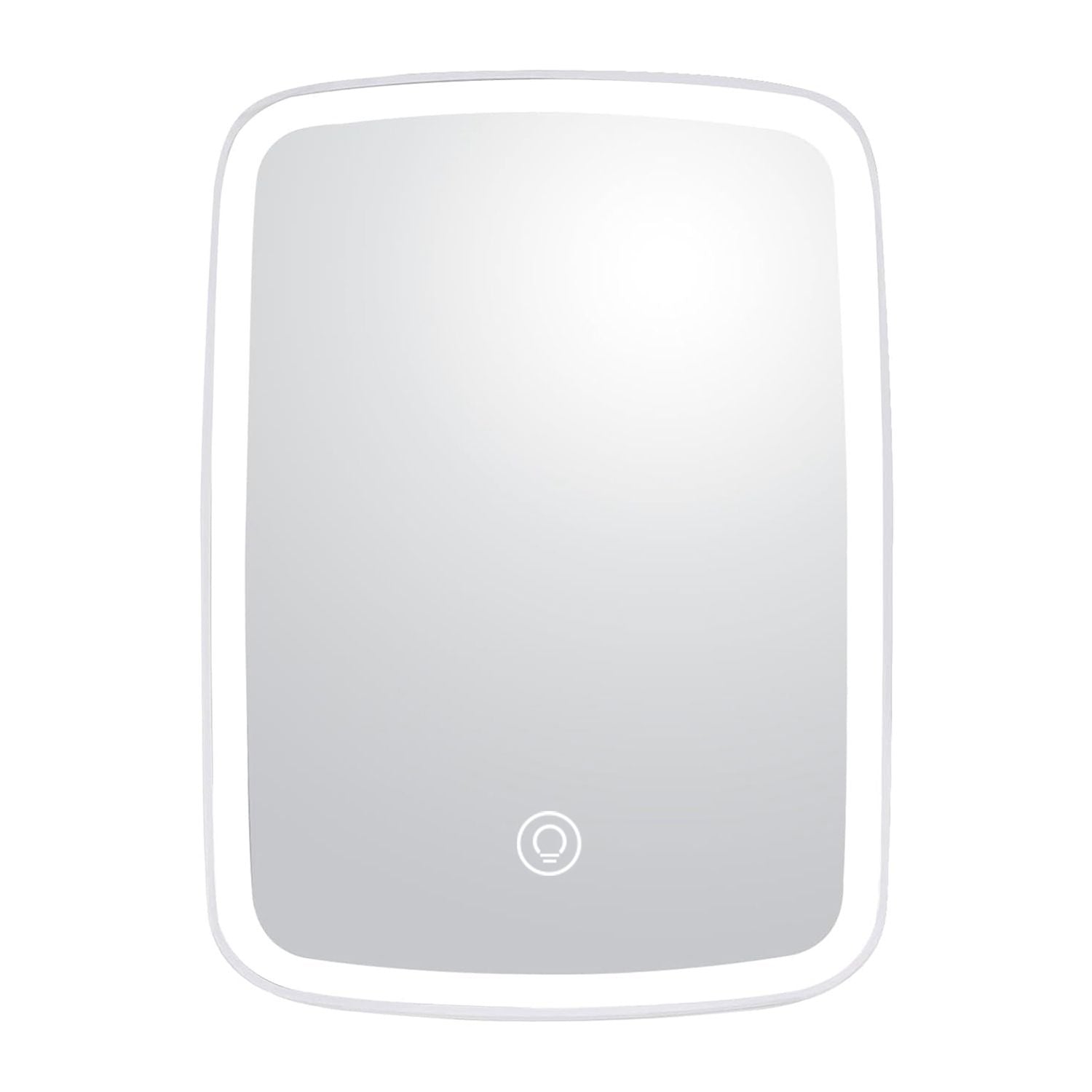 5.98x8.62in Lighted Makeup Mirror Vanity Desk Mirror Small LED Mirror