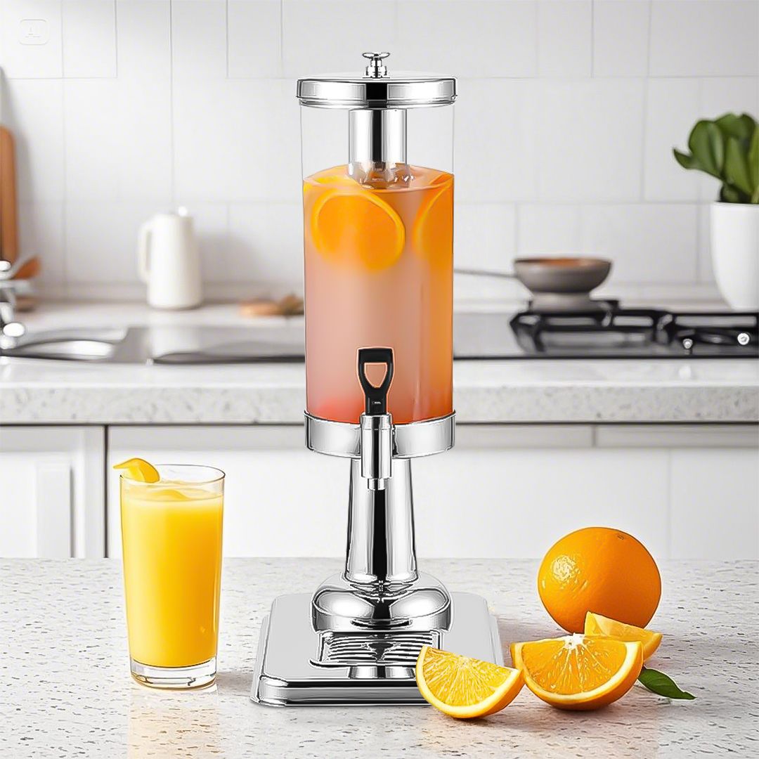 SOGA 3L Stainless Steel Beverage Dispenser – Dual Ice Cylinder Hot &