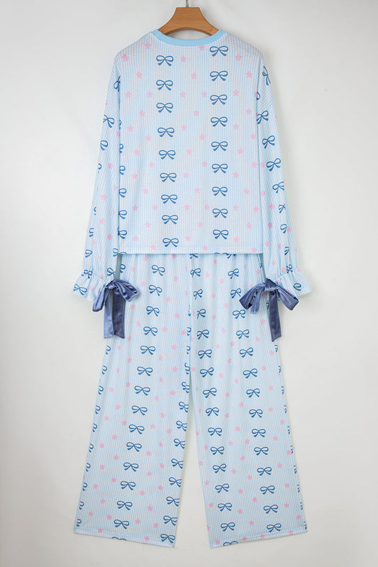 Stripe Bow and Star Lounge Set