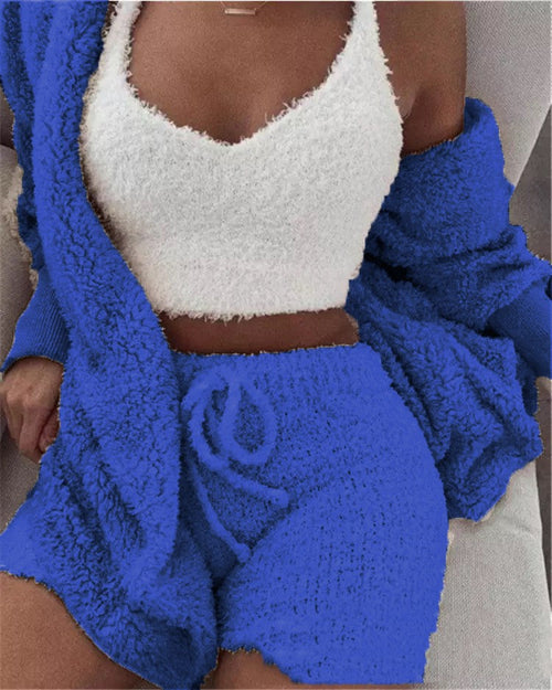 Winter Sexy Women Home Wear Suit Casual Pajamas Set Lady Female Soft