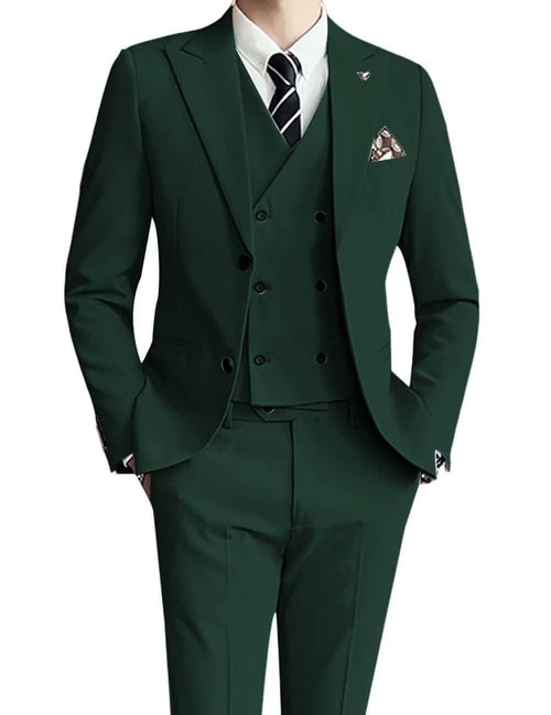 Ceremonté™ – Slim Fit Three-Piece Wedding Suit