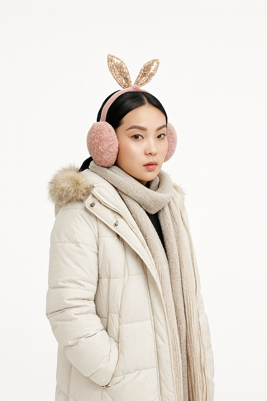 Women's Winter Outdoor Wear Adjustable Size Ear Muff-D22