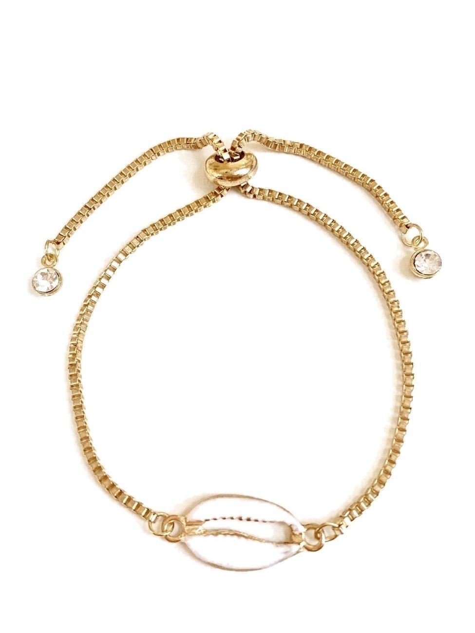 Seashell Bracelet Adjustable Spring Closure