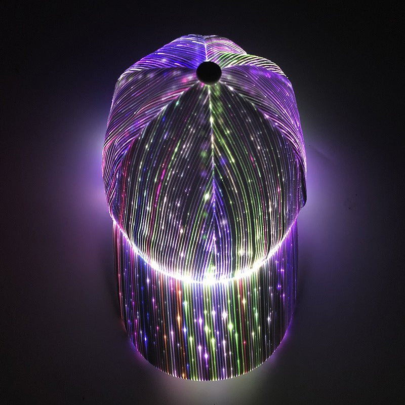 LED Fiber Optic Light-Up Baseball Cap