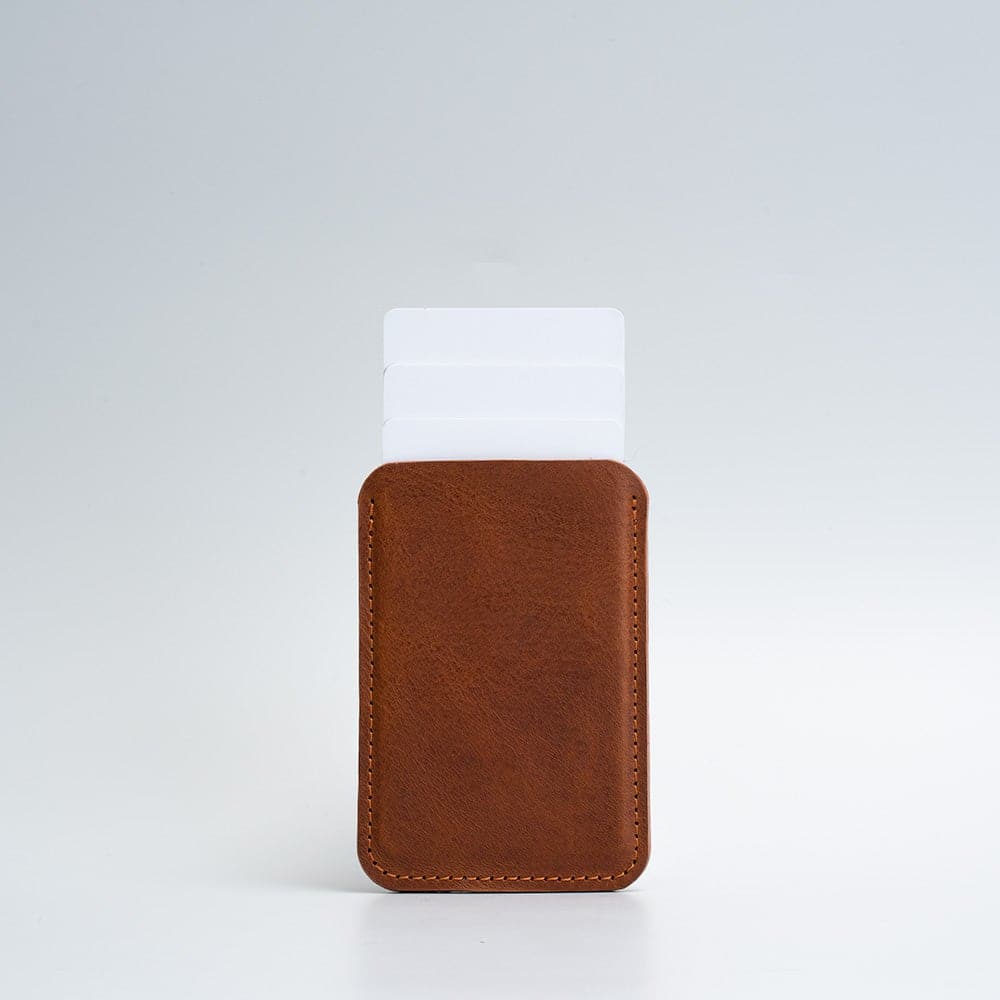 Leather Wallet compatible with MagSafe - The Minimalist