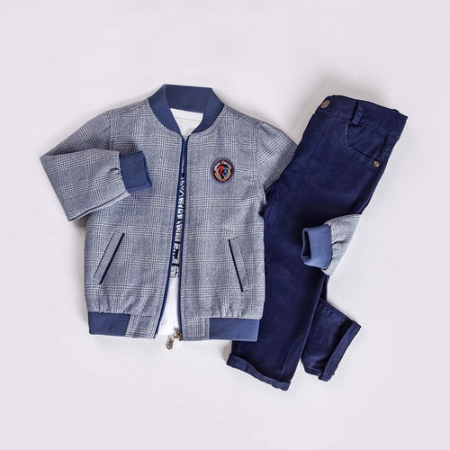 Little Boys' Jacket, T-Shirt and Jeans 3-Piece Set in Comfortable