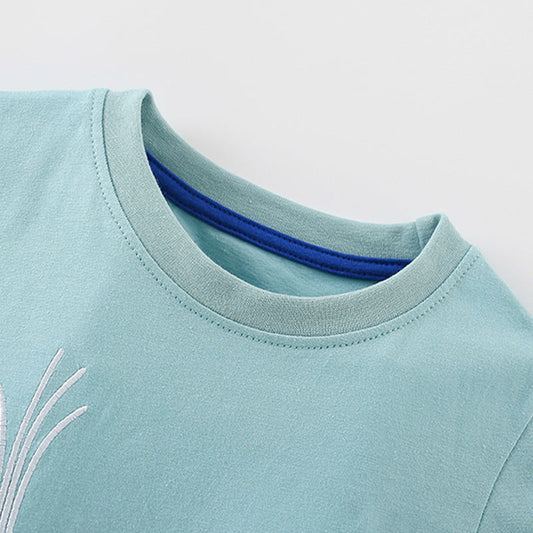 Summer Baby Kids Whales Cartoon Pattern T-shirt and Shorts Clothing