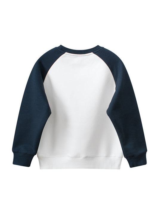 Kids Boys And Girls Cartoon Pet Dogs Printing Fleece Pullover Clothing