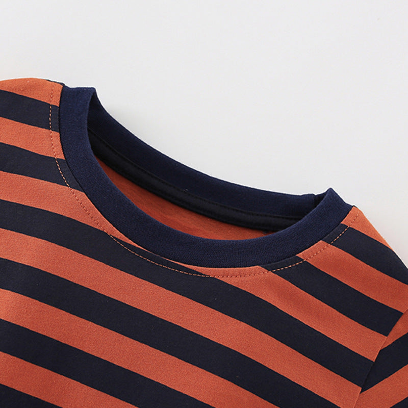 Summer Baby Kids Striped Pattern T-shirt and Shorts Clothing Set for