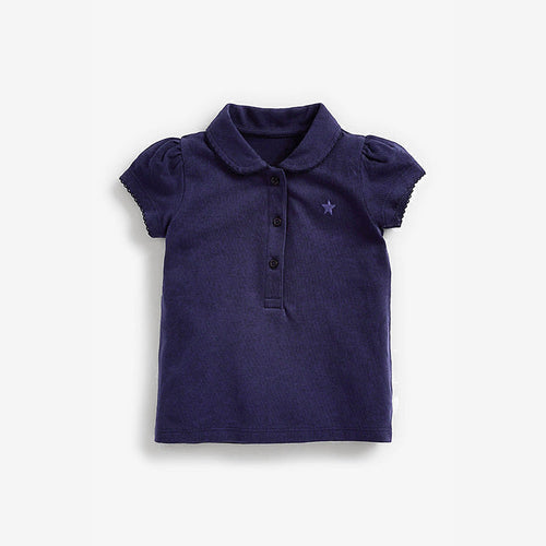 Kids’ Clothing: Summer Collection – Collar Flip Pure Cotton Star Logo