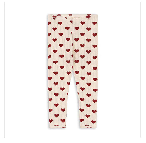 Spring Baby Kids Heart Pattern Onesies and Pants Clothing Set for