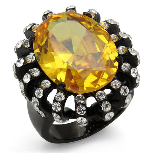 TK2346 IP Black(Ion Plating) Stainless Steel Ring