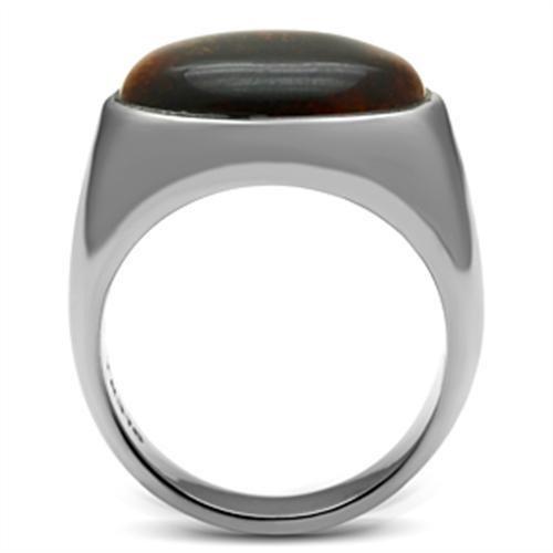 TK378 - High polished (no plating) Stainless Steel Ring with